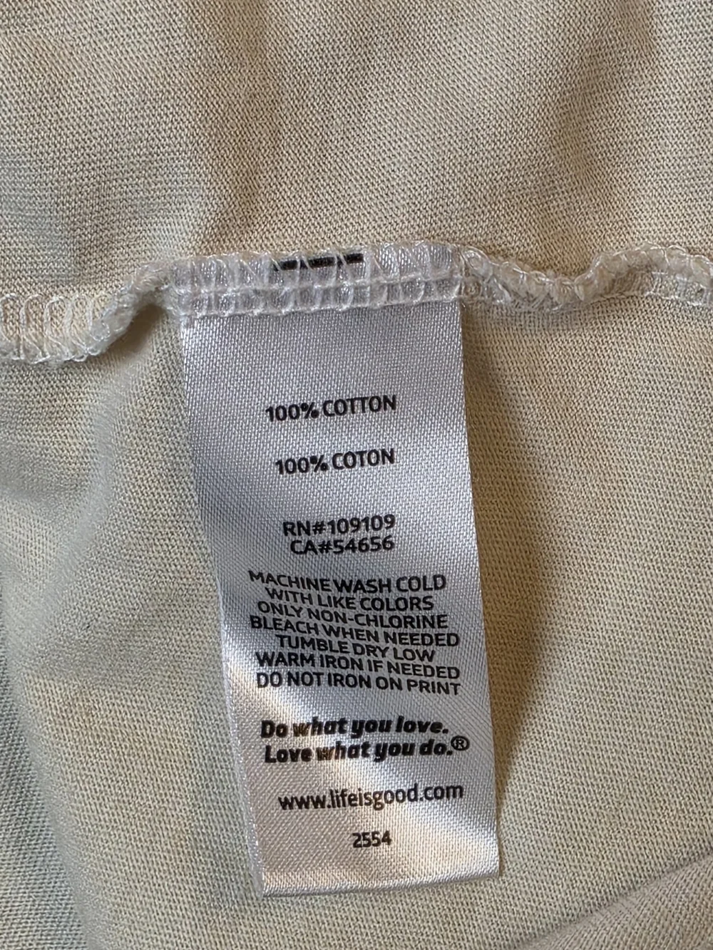 Life is Good Womans' Shirt Small Cream Bike Graphic Tee Travel Comfort Classic - Picture 9 of 10